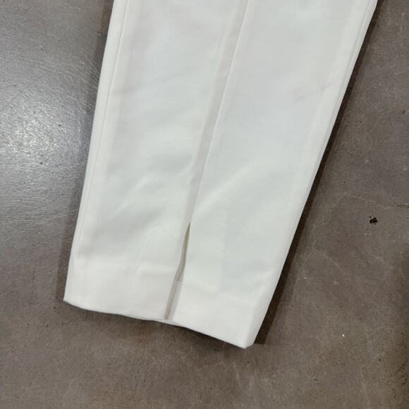 Vince Camuto Essentials Slim Leg Stretch Slit Ankle Pants Ivory Plus Sz 14W NWT - Picture 3 of 12